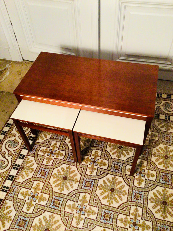 Vintage Pastoe salontafel + bijzettafels