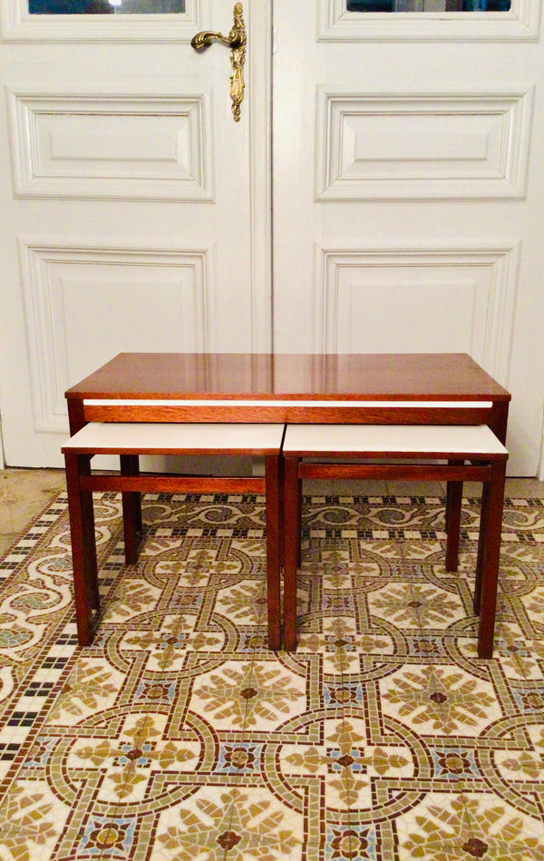 Vintage Pastoe salontafel + bijzettafels